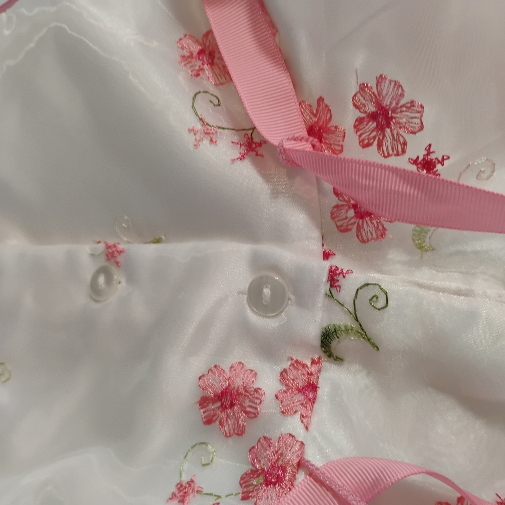 Youngland White and Pink Floral Dress Size 3T - Picture 3 of 13